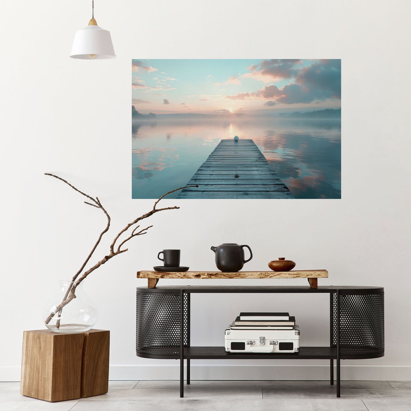 Poster orizzontale staccabile e attaccabile GENTLE MORNING MYSTIQUE