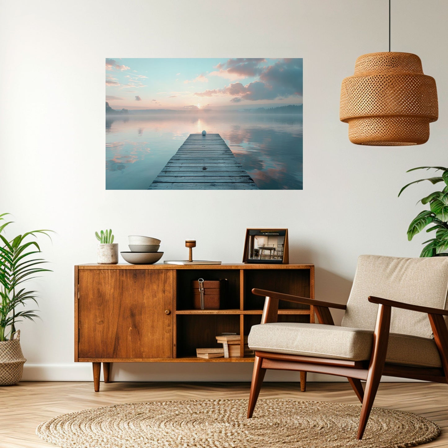 Poster orizzontale staccabile e attaccabile GENTLE MORNING MYSTIQUE