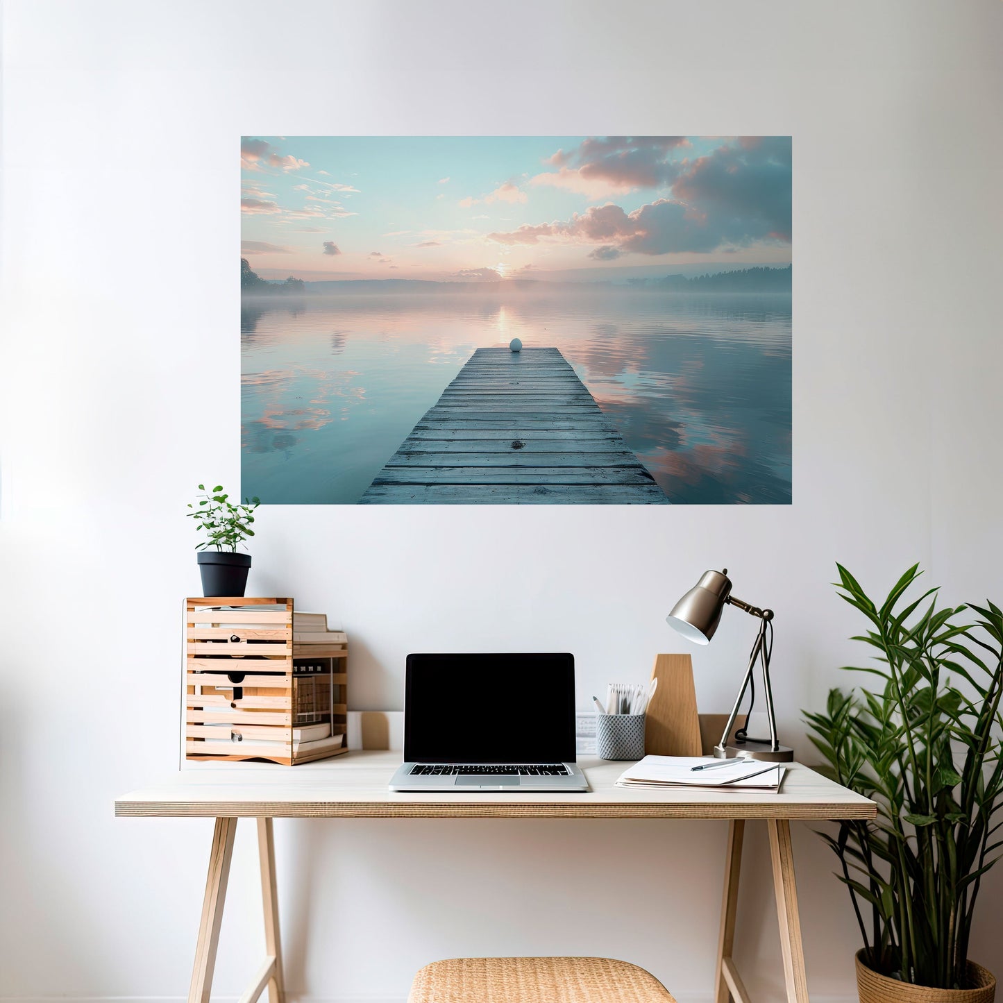 Poster orizzontale staccabile e attaccabile GENTLE MORNING MYSTIQUE