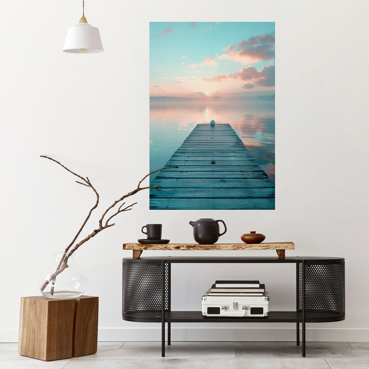 GENTLE MORNING MYSTIQUE Peel and Stick Vertical Poster