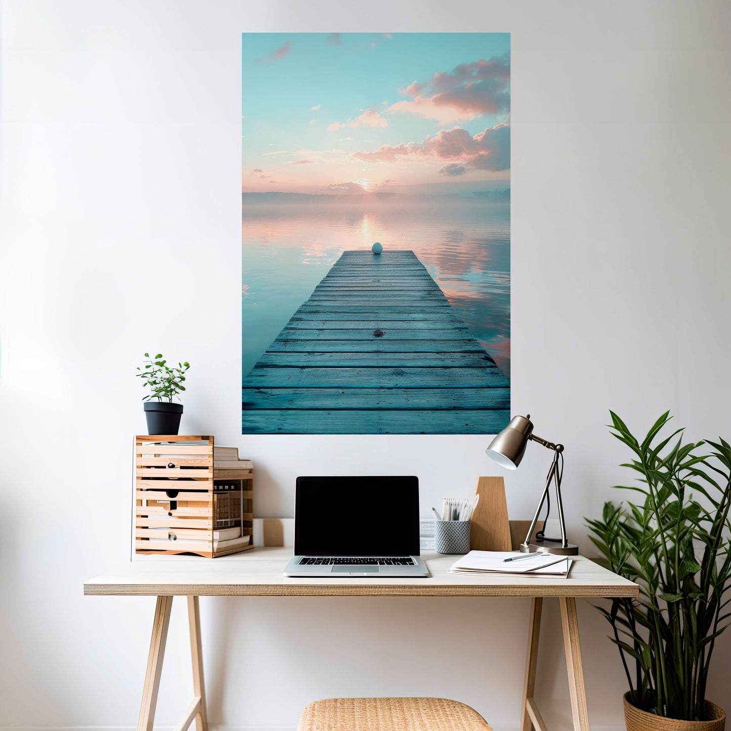 GENTLE MORNING MYSTIQUE Peel and Stick Vertical Poster