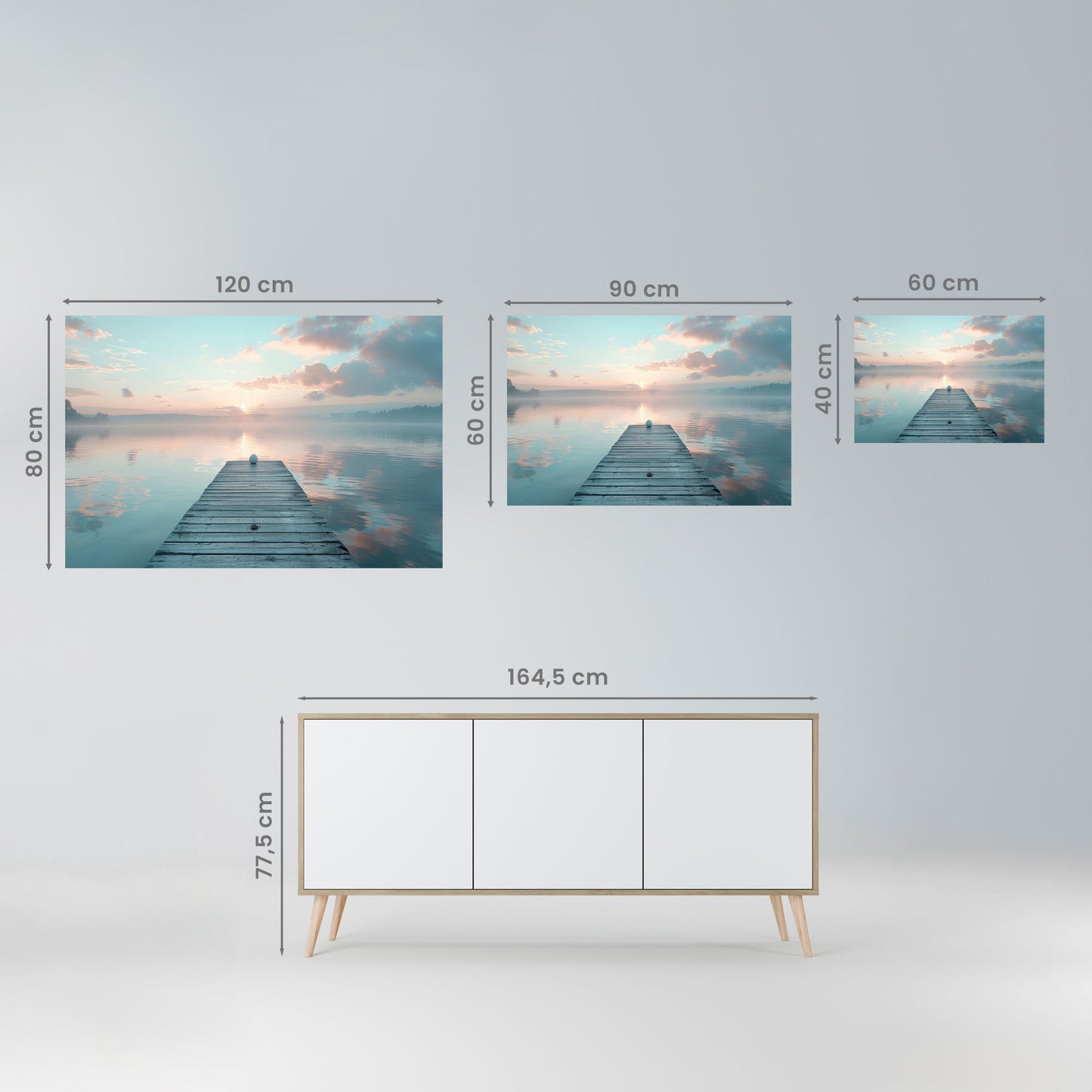 Poster orizzontale staccabile e attaccabile GENTLE MORNING MYSTIQUE