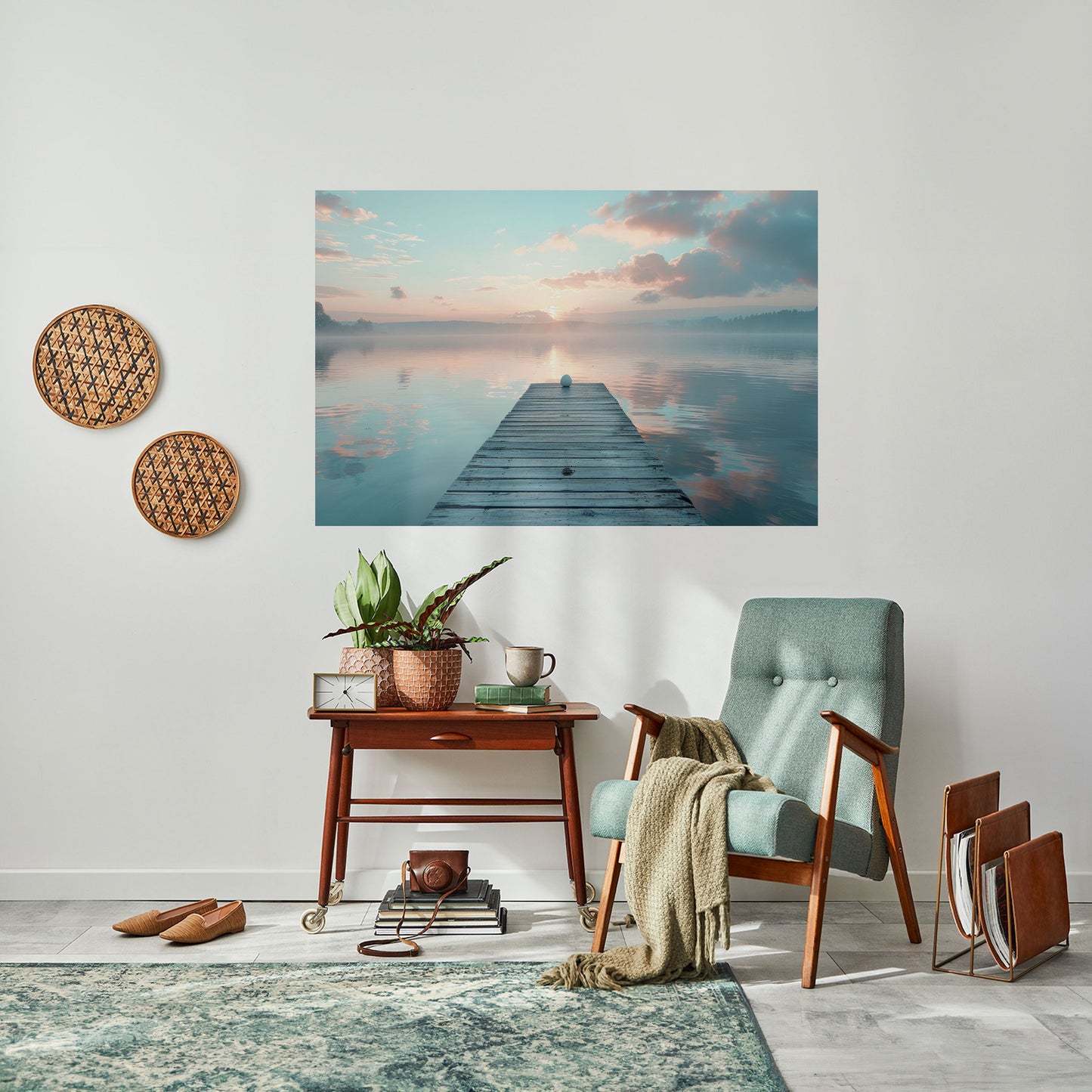 Poster orizzontale staccabile e attaccabile GENTLE MORNING MYSTIQUE