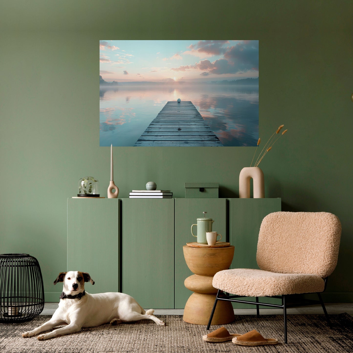 Poster orizzontale staccabile e attaccabile GENTLE MORNING MYSTIQUE
