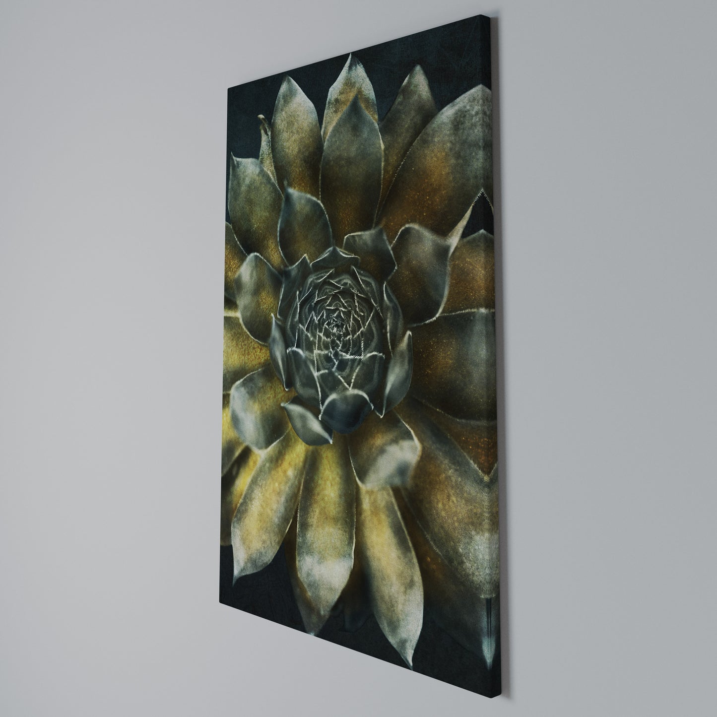 MYSTICAL SUCCULENT WHIRL Stampa su Tela Verticale