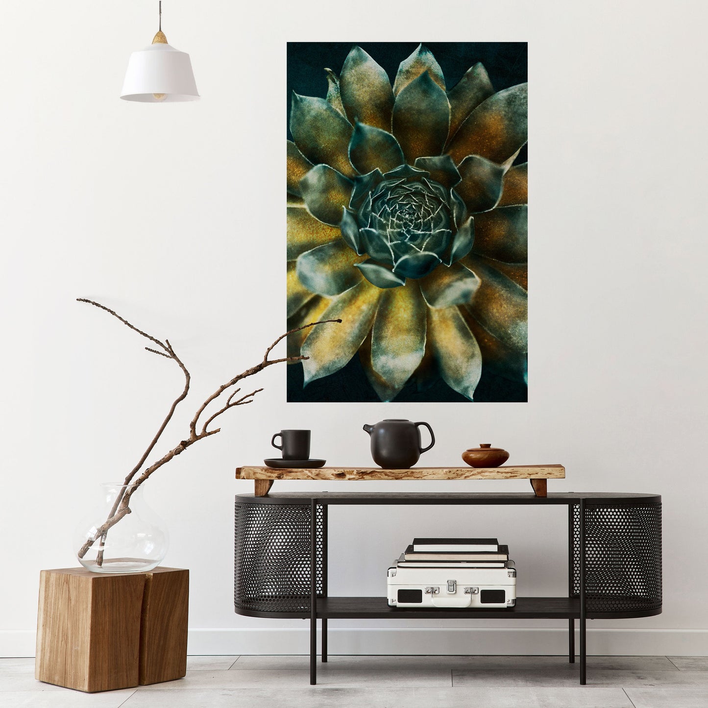Poster verticale staccabile e attaccabile "MISTICO VIRTUALE DI SUCCULENTE"