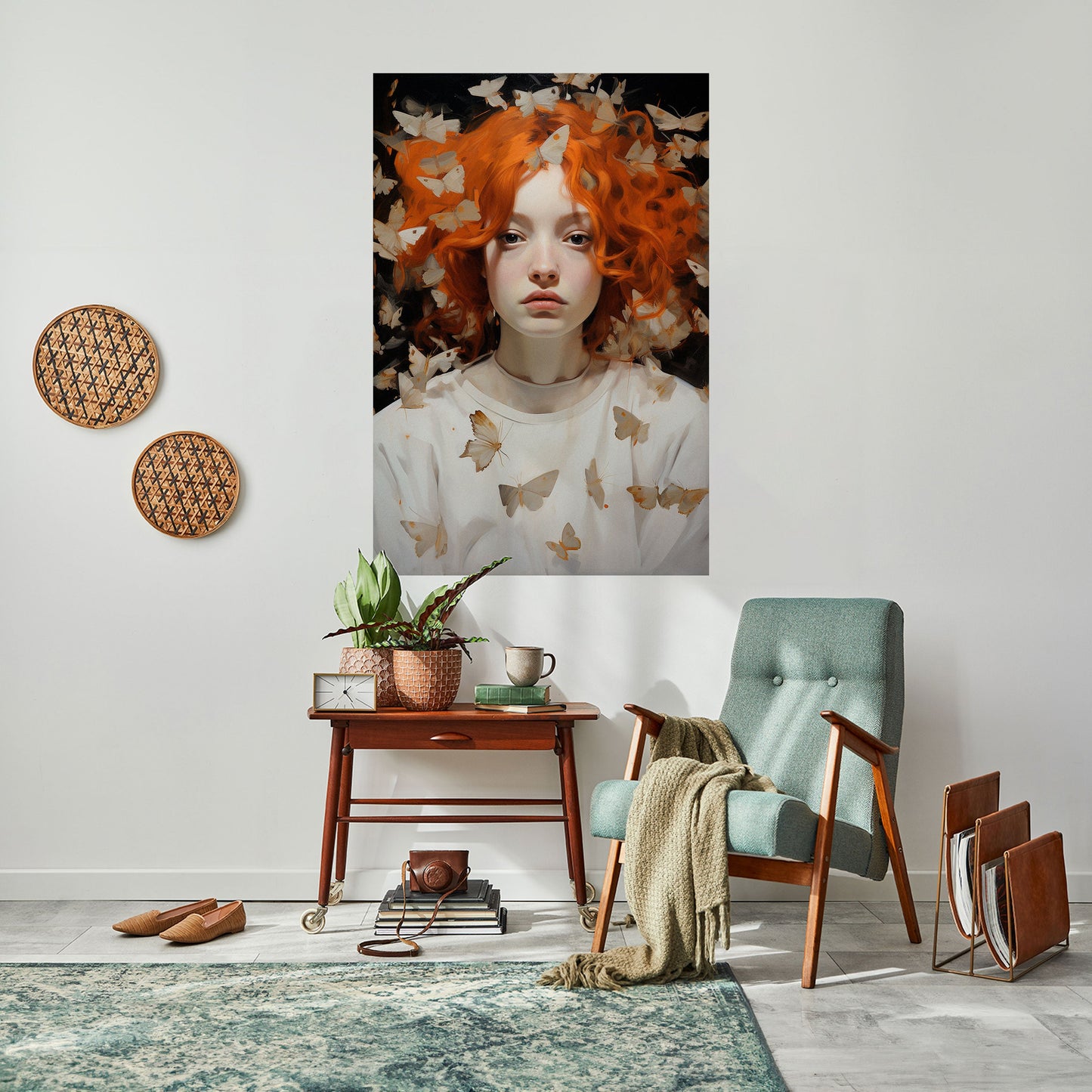 BUTTERFLY DREAMS Poster verticale staccabile e attaccabile