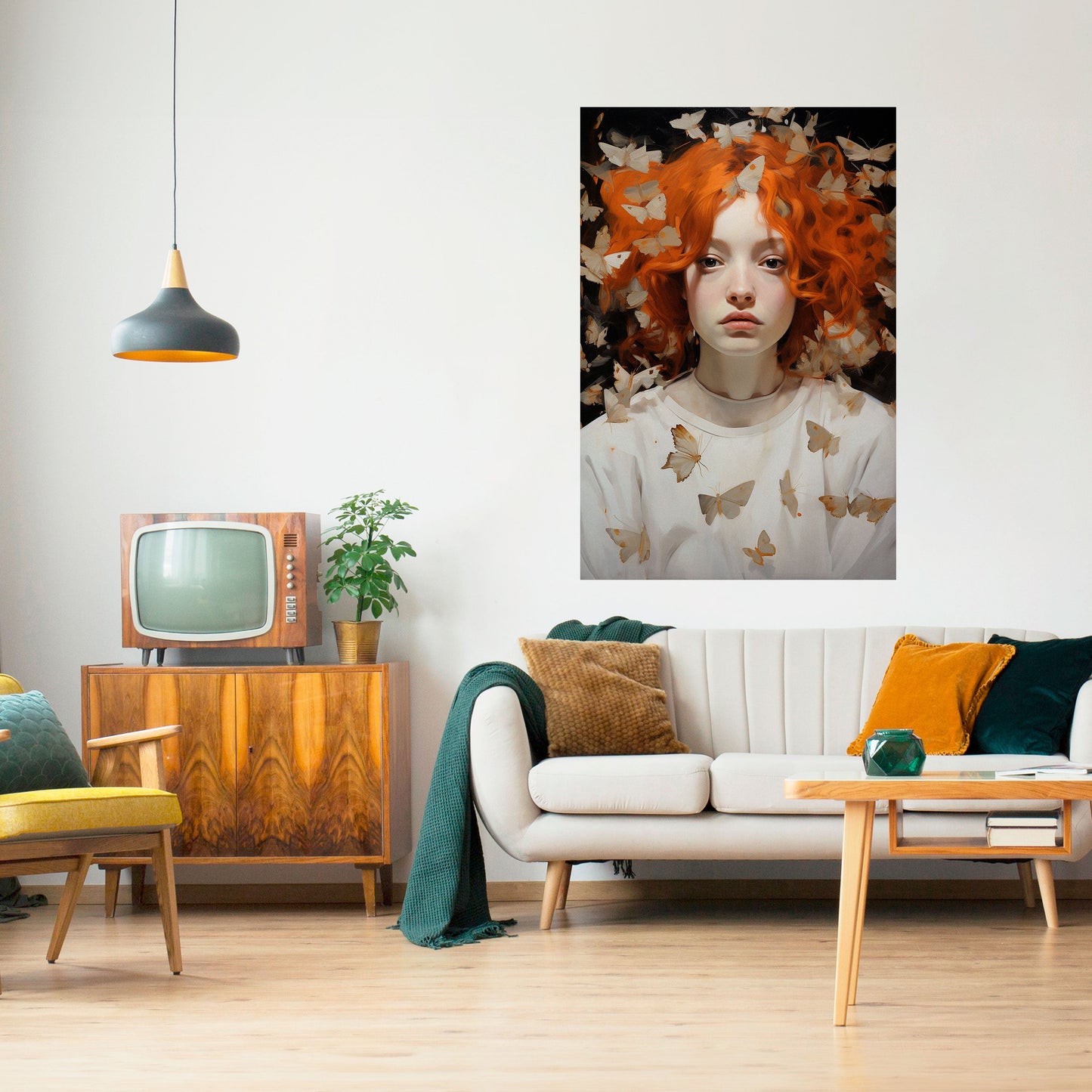 BUTTERFLY DREAMS Poster verticale staccabile e attaccabile