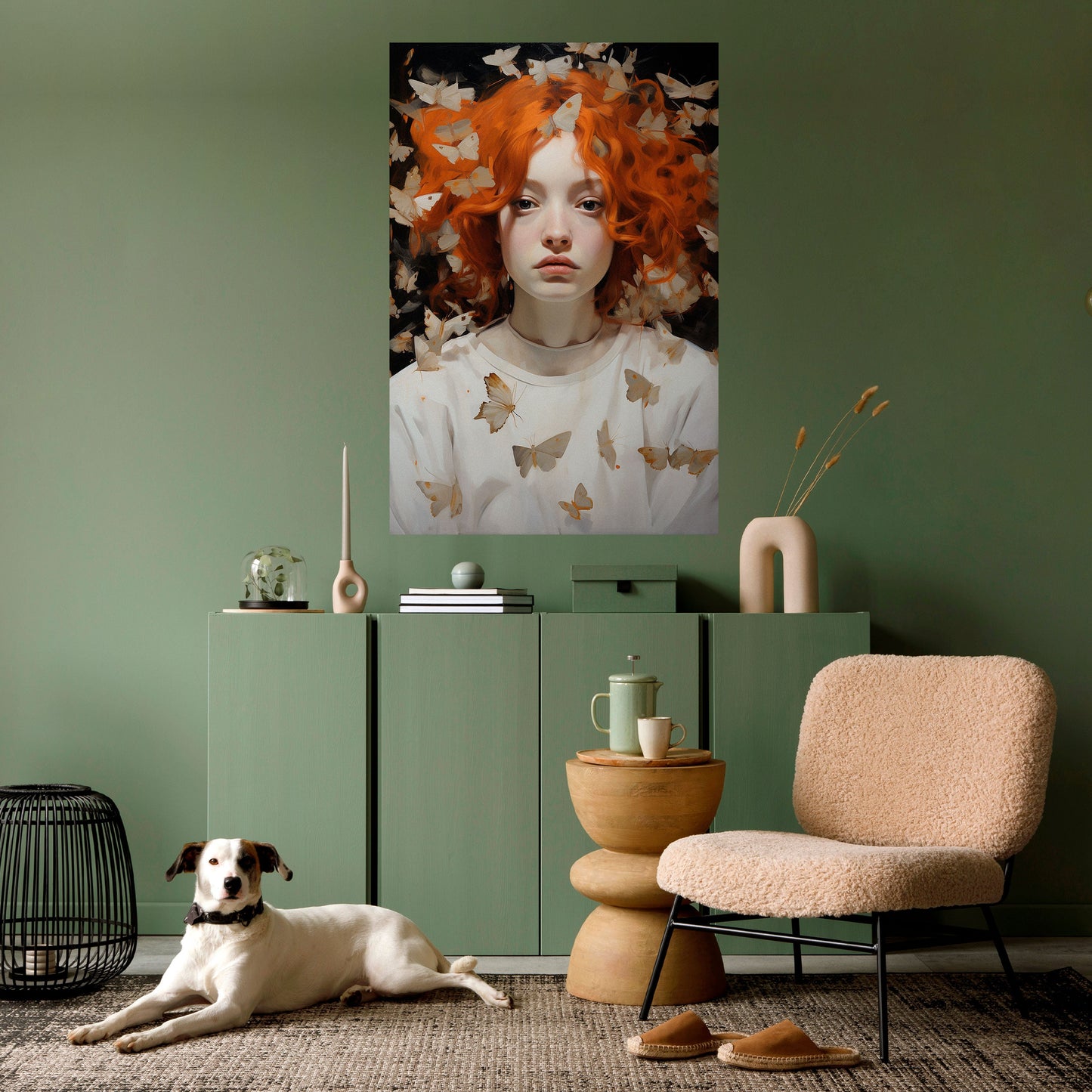 BUTTERFLY DREAMS Poster verticale staccabile e attaccabile