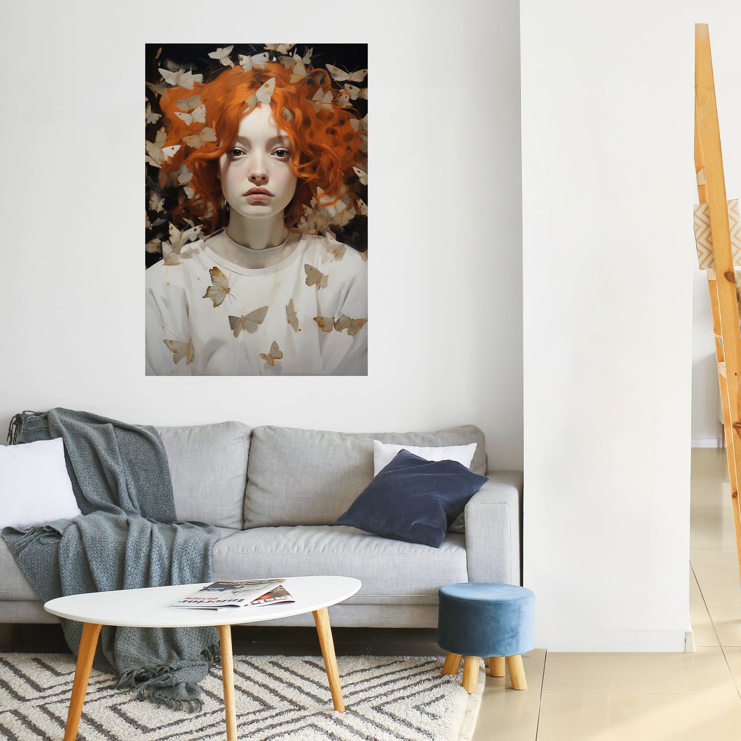 BUTTERFLY DREAMS Poster verticale staccabile e attaccabile