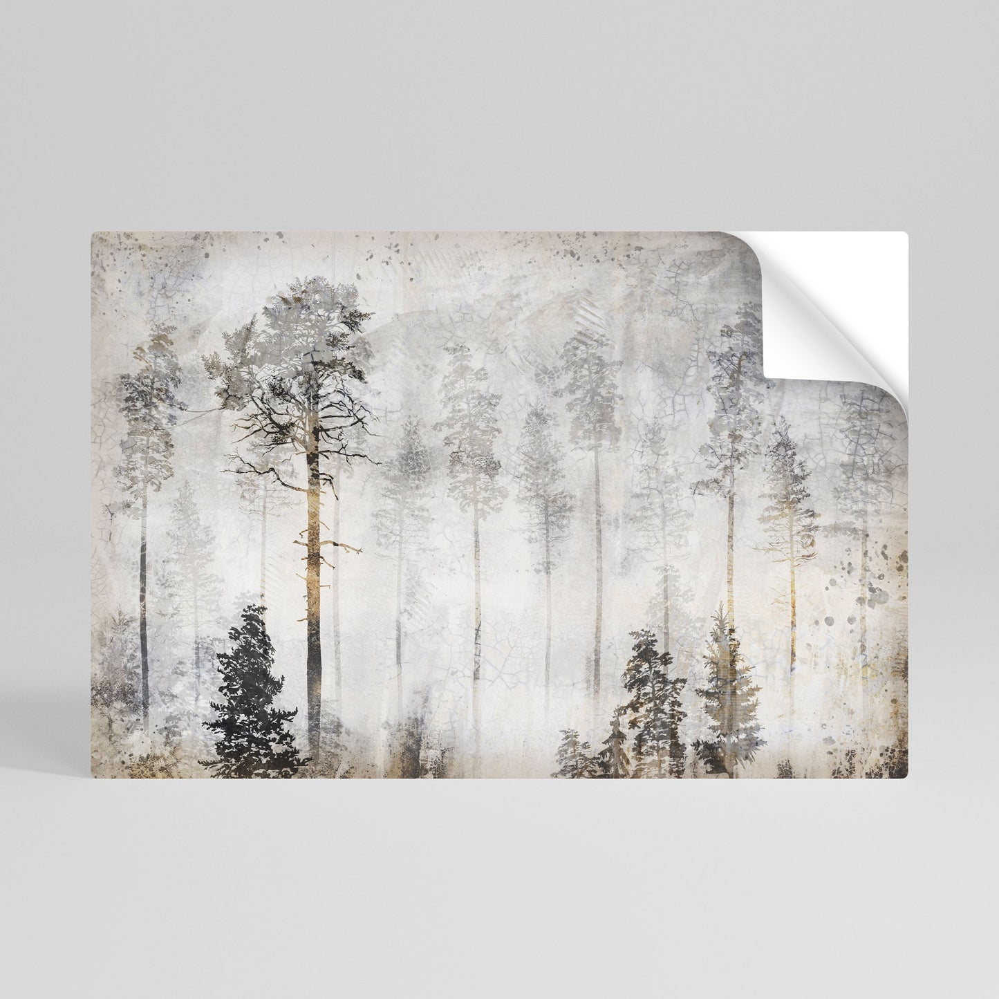 FADE IN THE TREES Poster orizzontale staccabile e attaccabile