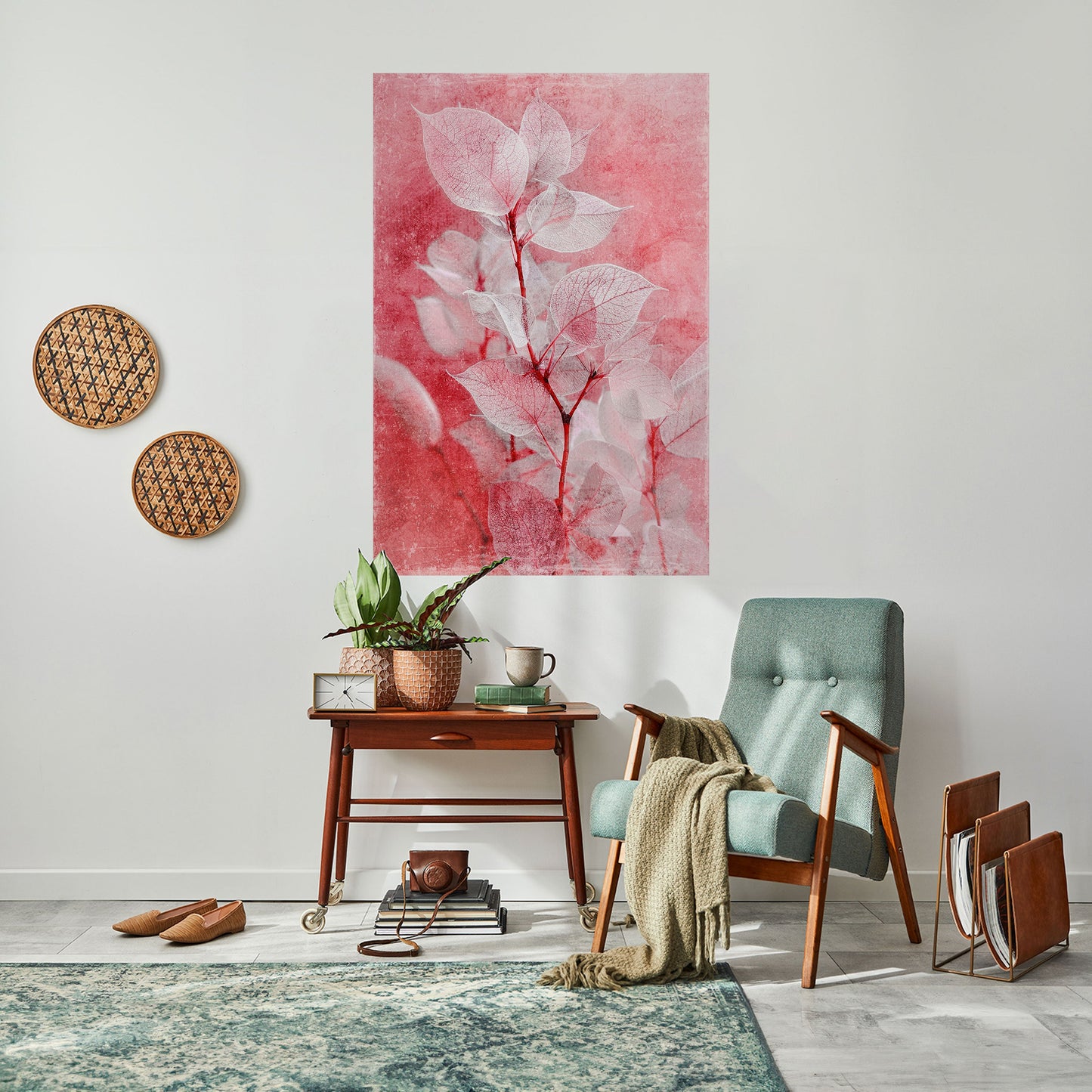 Poster verticale staccabile e attaccabile ETHERAL PETAL GLOW