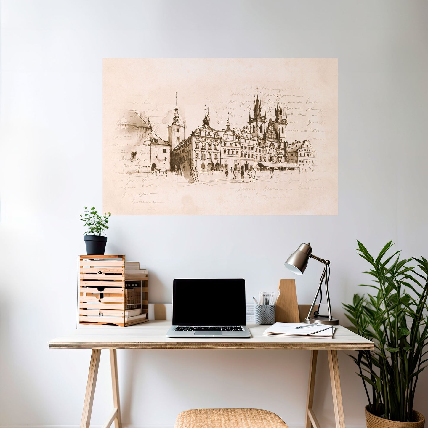 Poster orizzontale staccabile e attaccabile SUSSURRI DI ARCHITETTURA