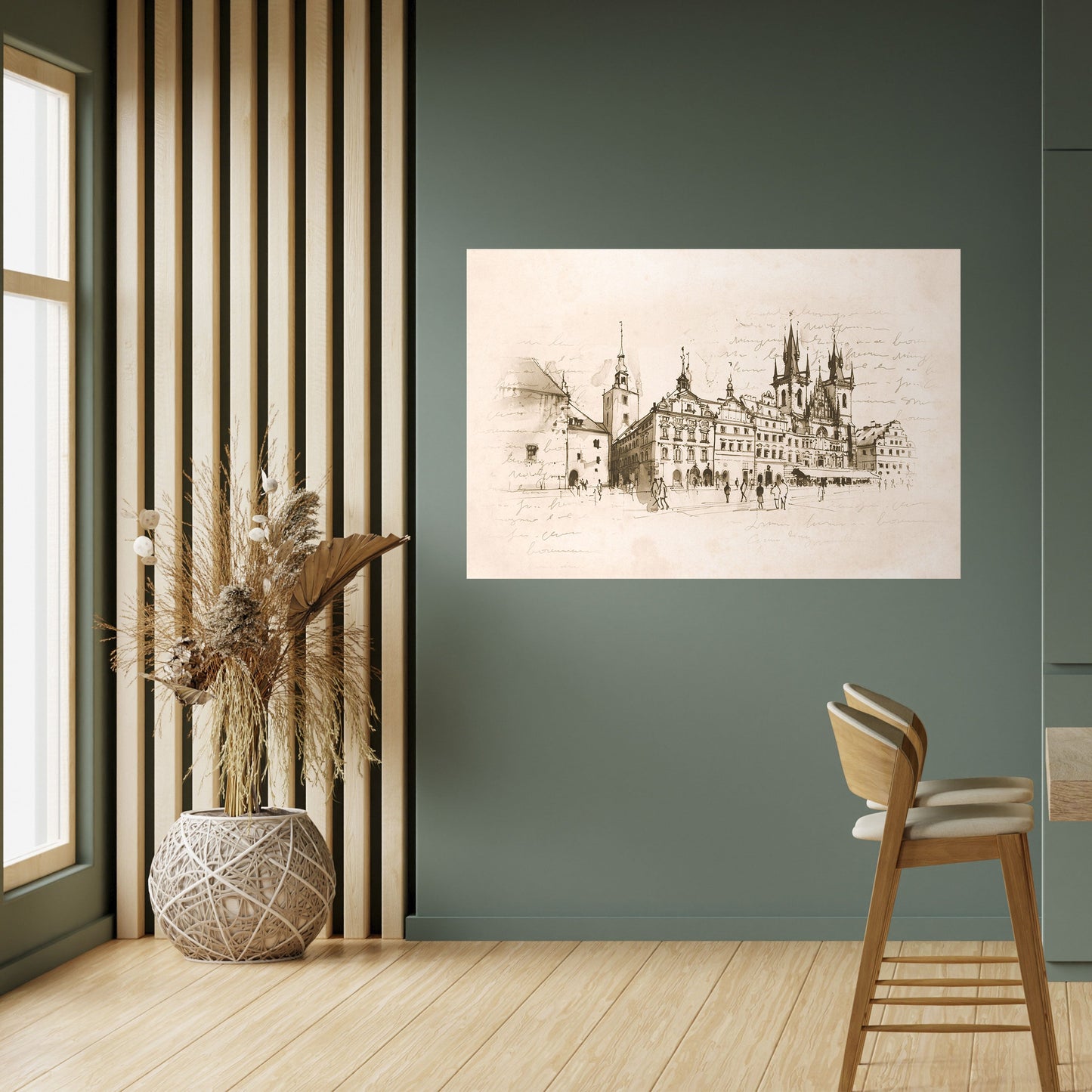 Poster orizzontale staccabile e attaccabile SUSSURRI DI ARCHITETTURA
