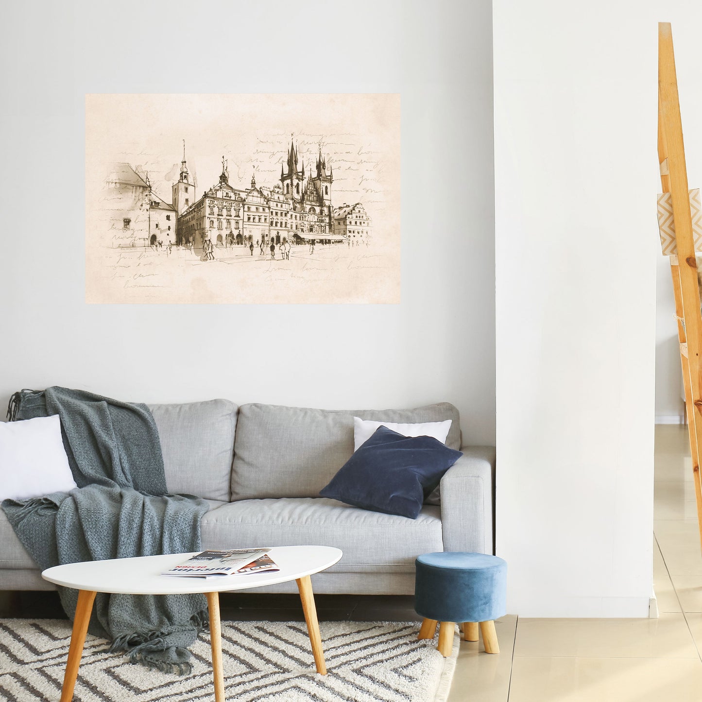 Poster orizzontale staccabile e attaccabile SUSSURRI DI ARCHITETTURA