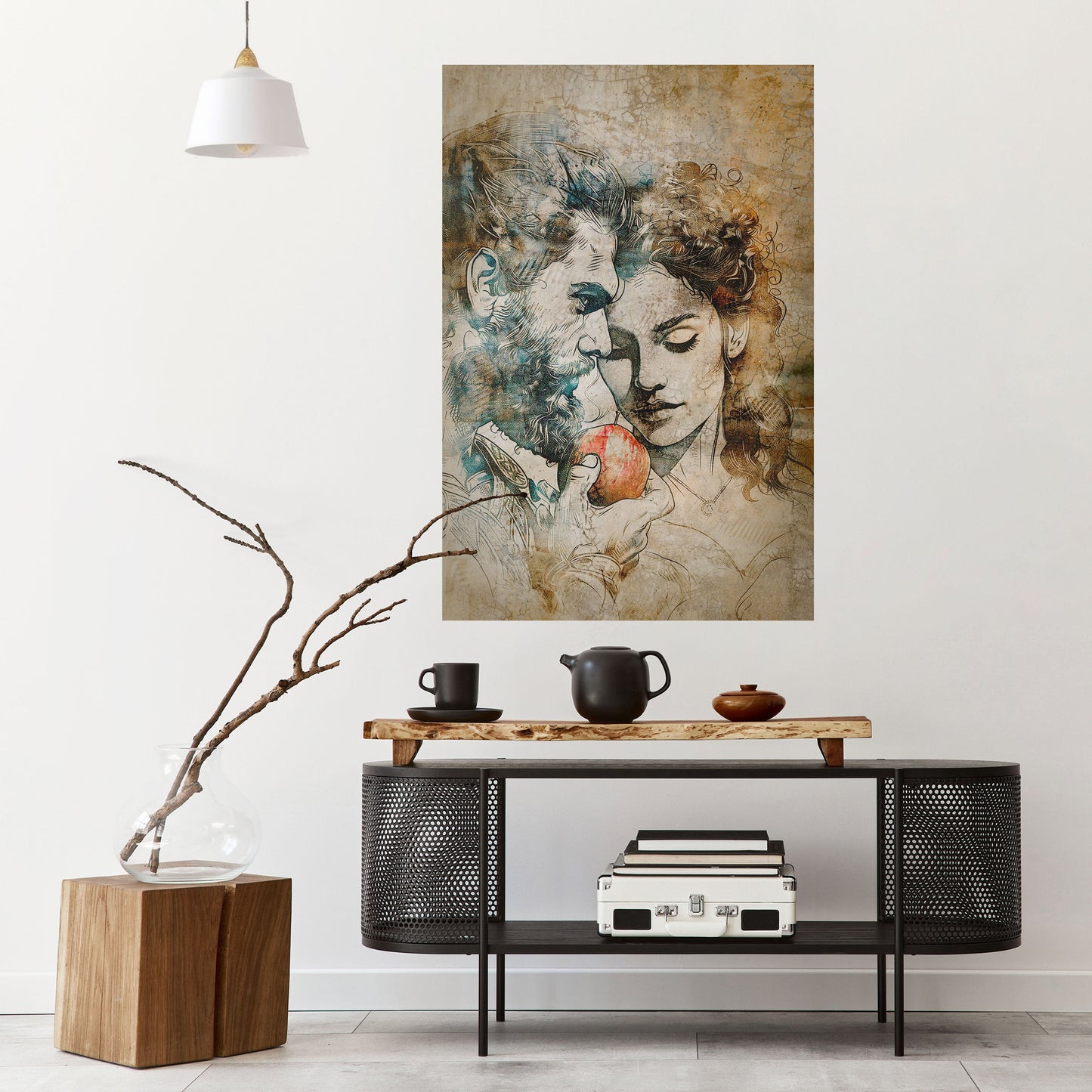 Poster verticale staccabile e attaccabile "SUSBURRI DI TENTAZIONE"
