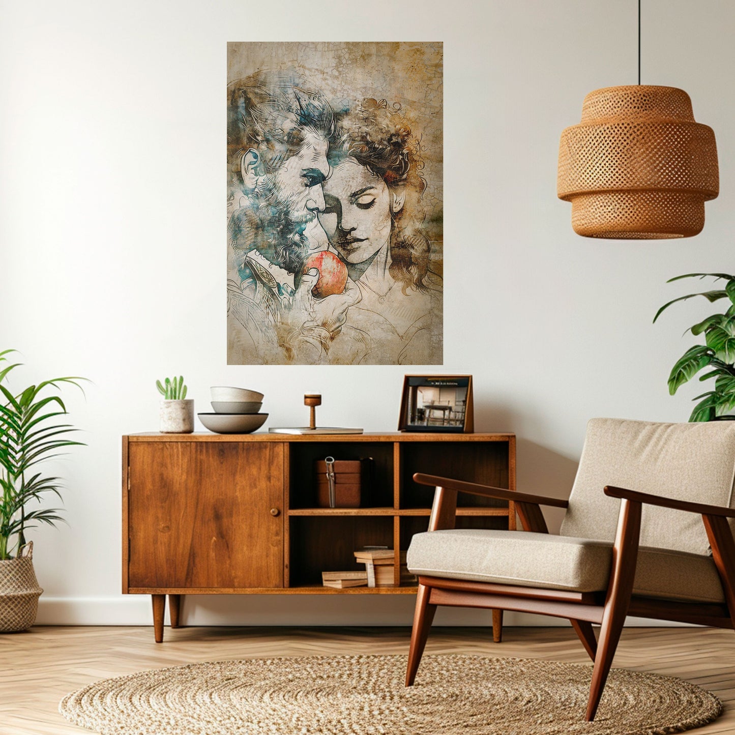 Poster verticale staccabile e attaccabile "SUSBURRI DI TENTAZIONE"