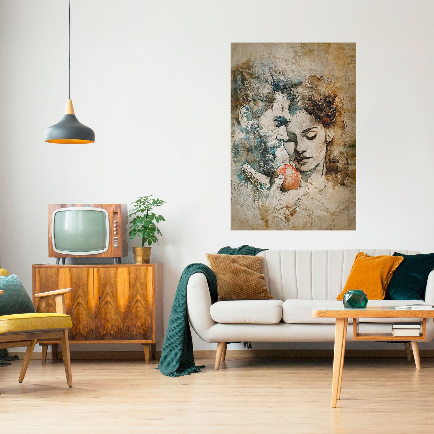 Poster verticale staccabile e attaccabile "SUSBURRI DI TENTAZIONE"