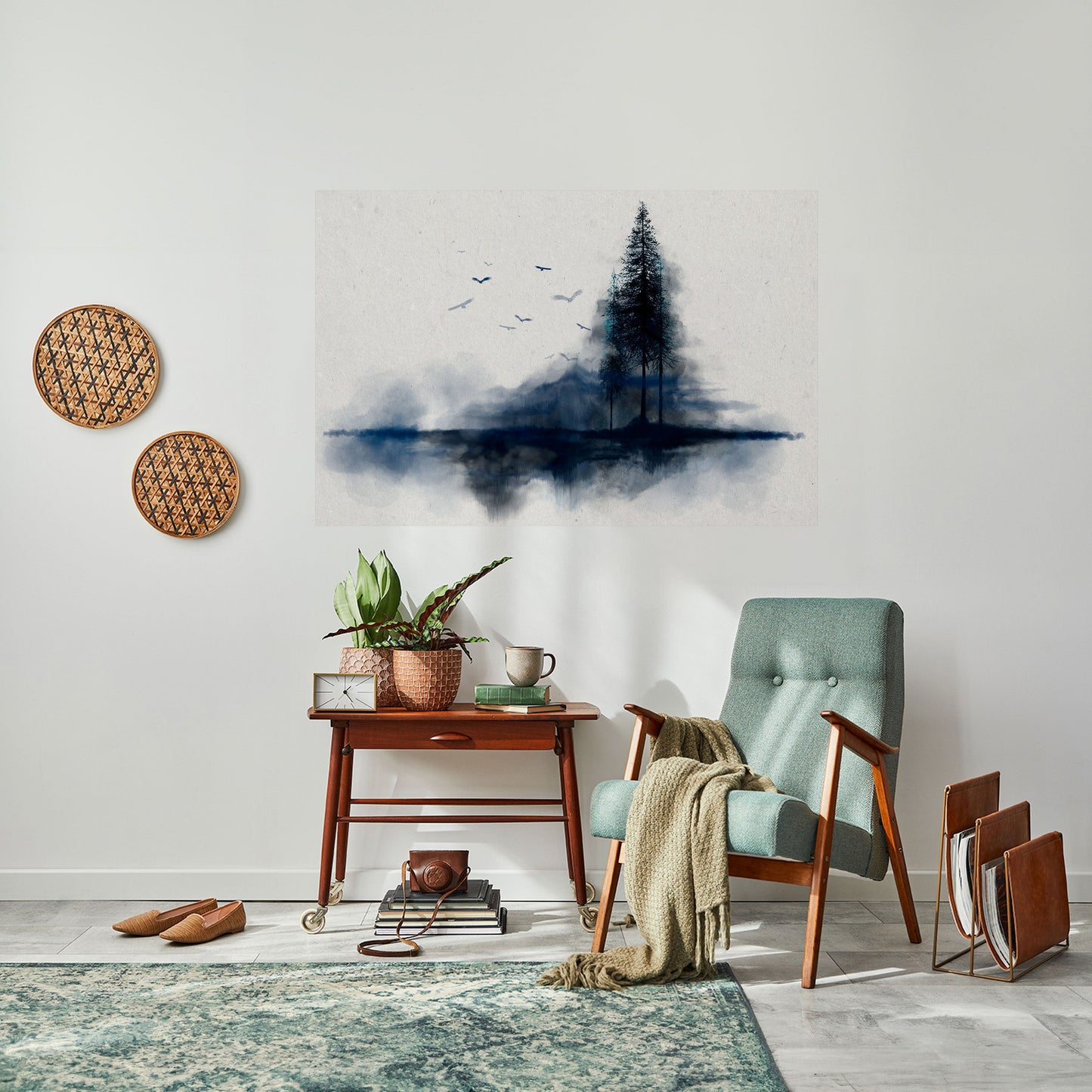 MISTY RECOLLECTION Poster orizzontale staccabile e attaccabile
