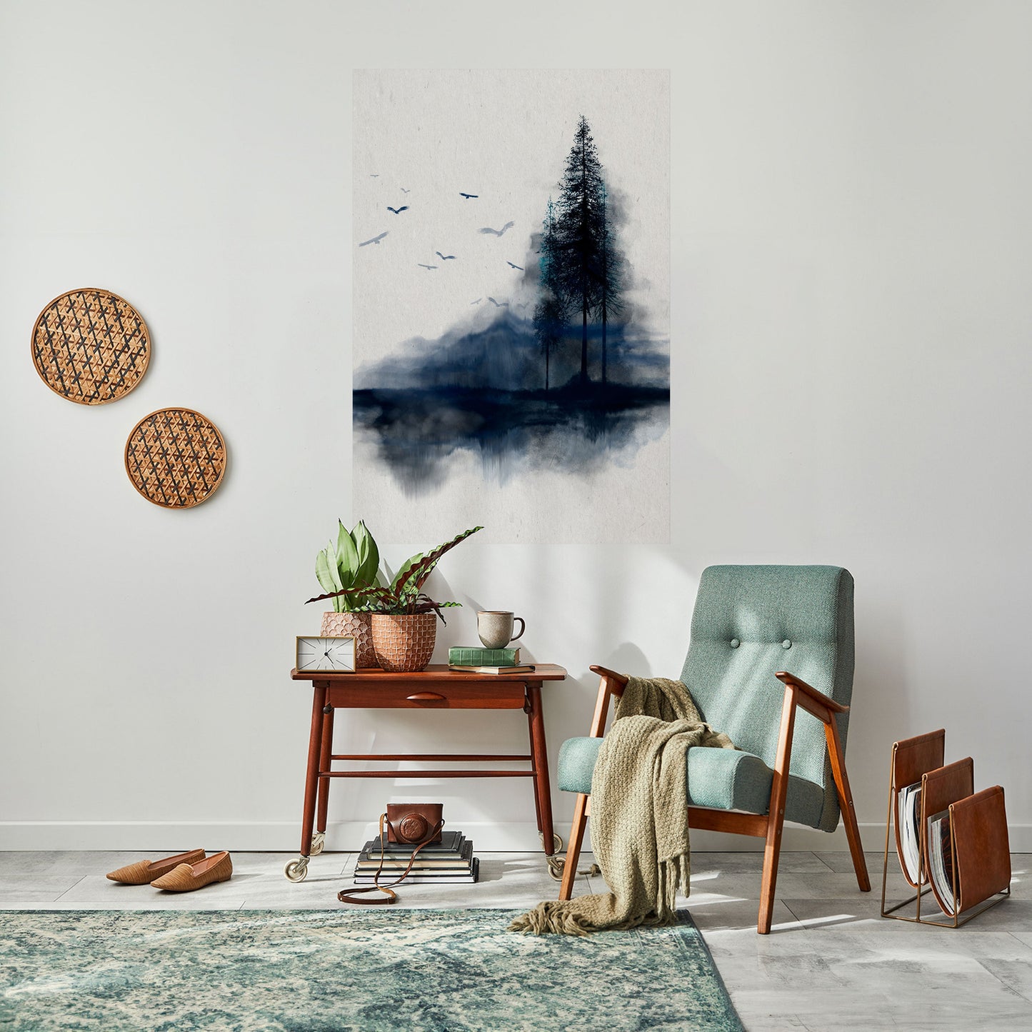 MISTY RECOLLECTION Poster verticale staccabile e attaccabile