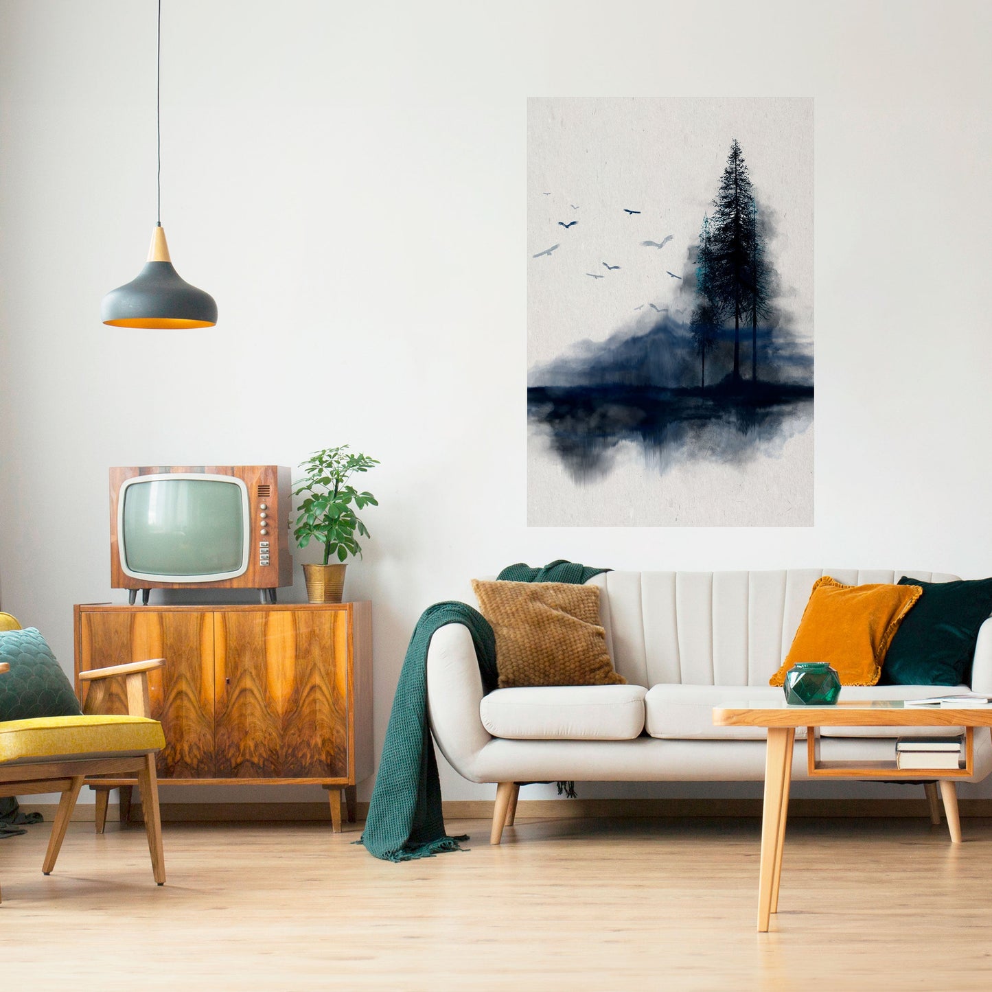 MISTY RECOLLECTION Poster verticale staccabile e attaccabile