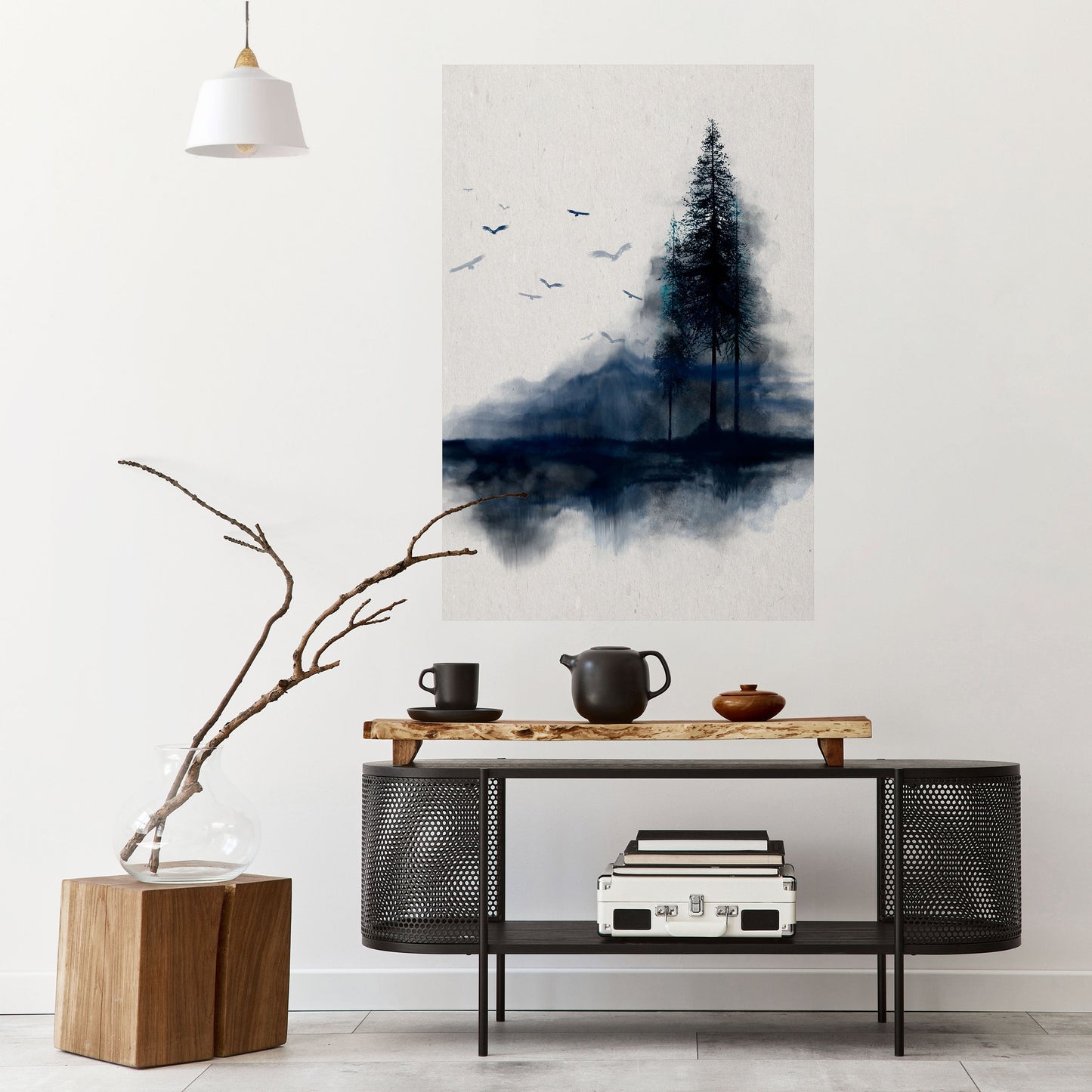 MISTY RECOLLECTION Poster verticale staccabile e attaccabile