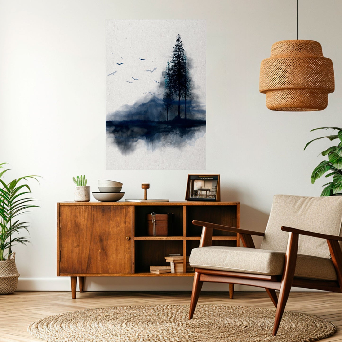 MISTY RECOLLECTION Poster verticale staccabile e attaccabile
