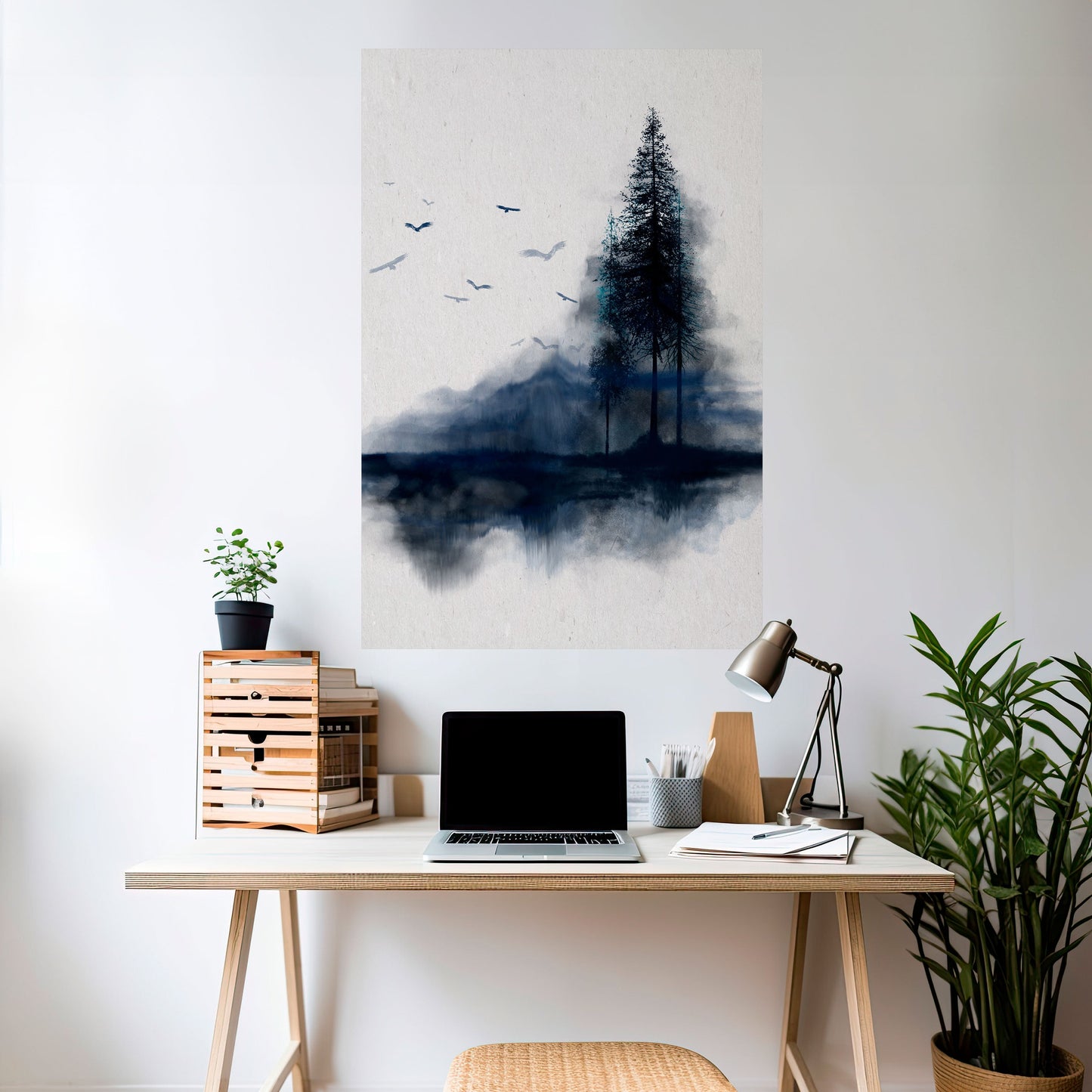 MISTY RECOLLECTION Poster verticale staccabile e attaccabile