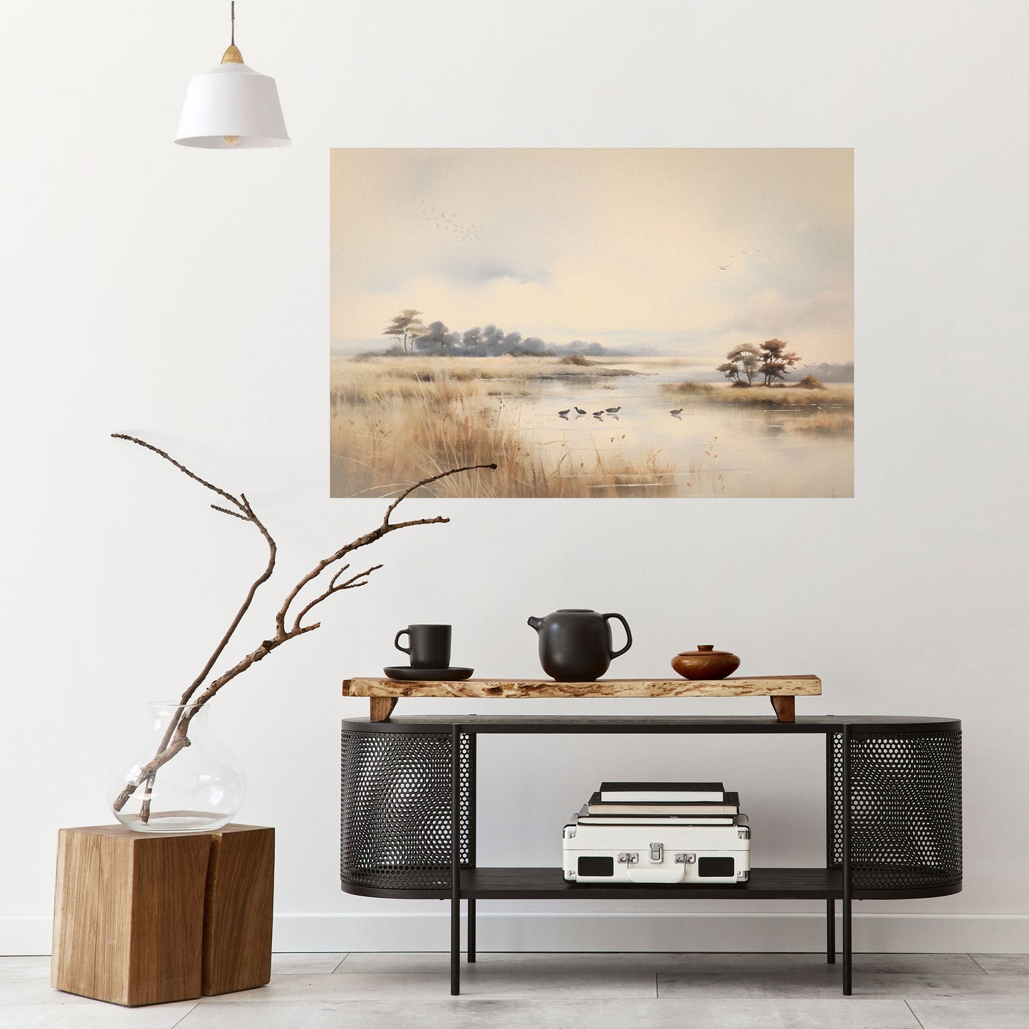 Poster orizzontale staccabile e attaccabile LAKESIDE NOSTALGY