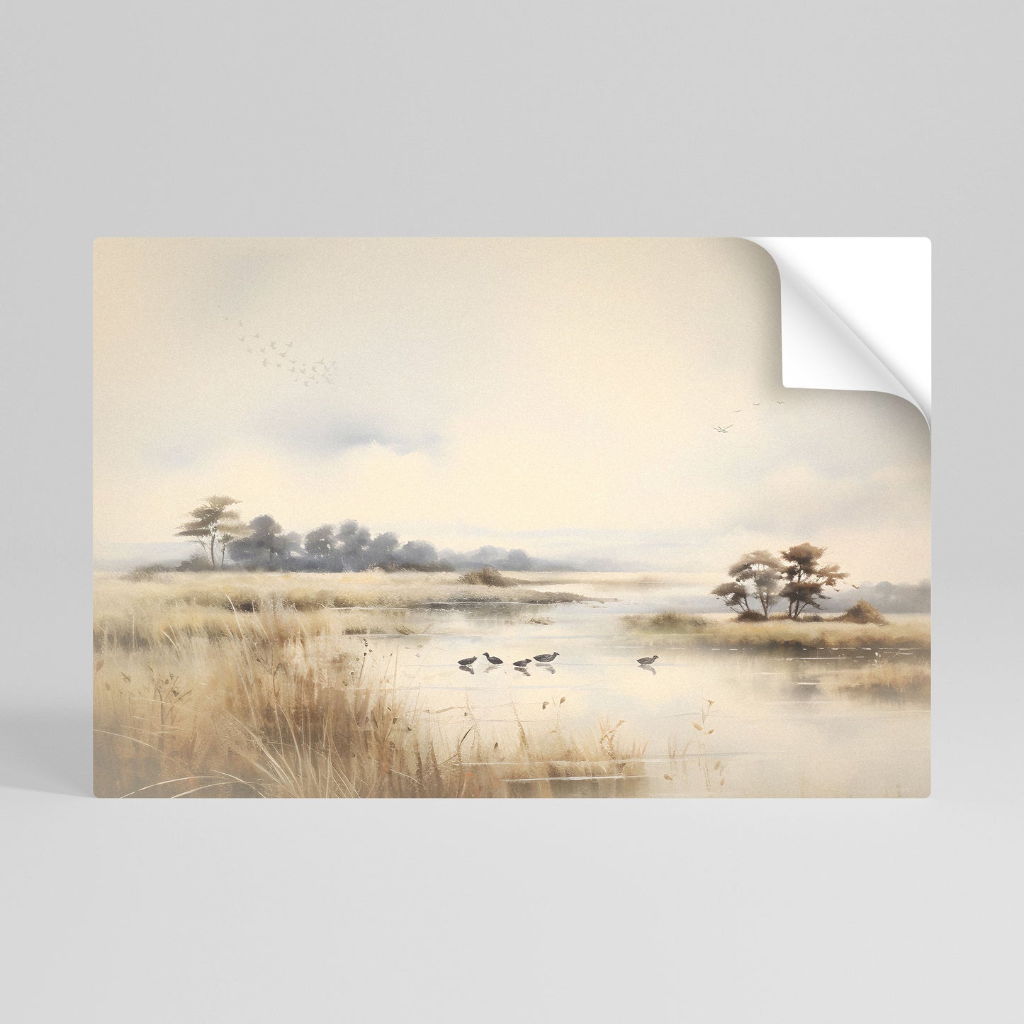 Poster orizzontale staccabile e attaccabile LAKESIDE NOSTALGY