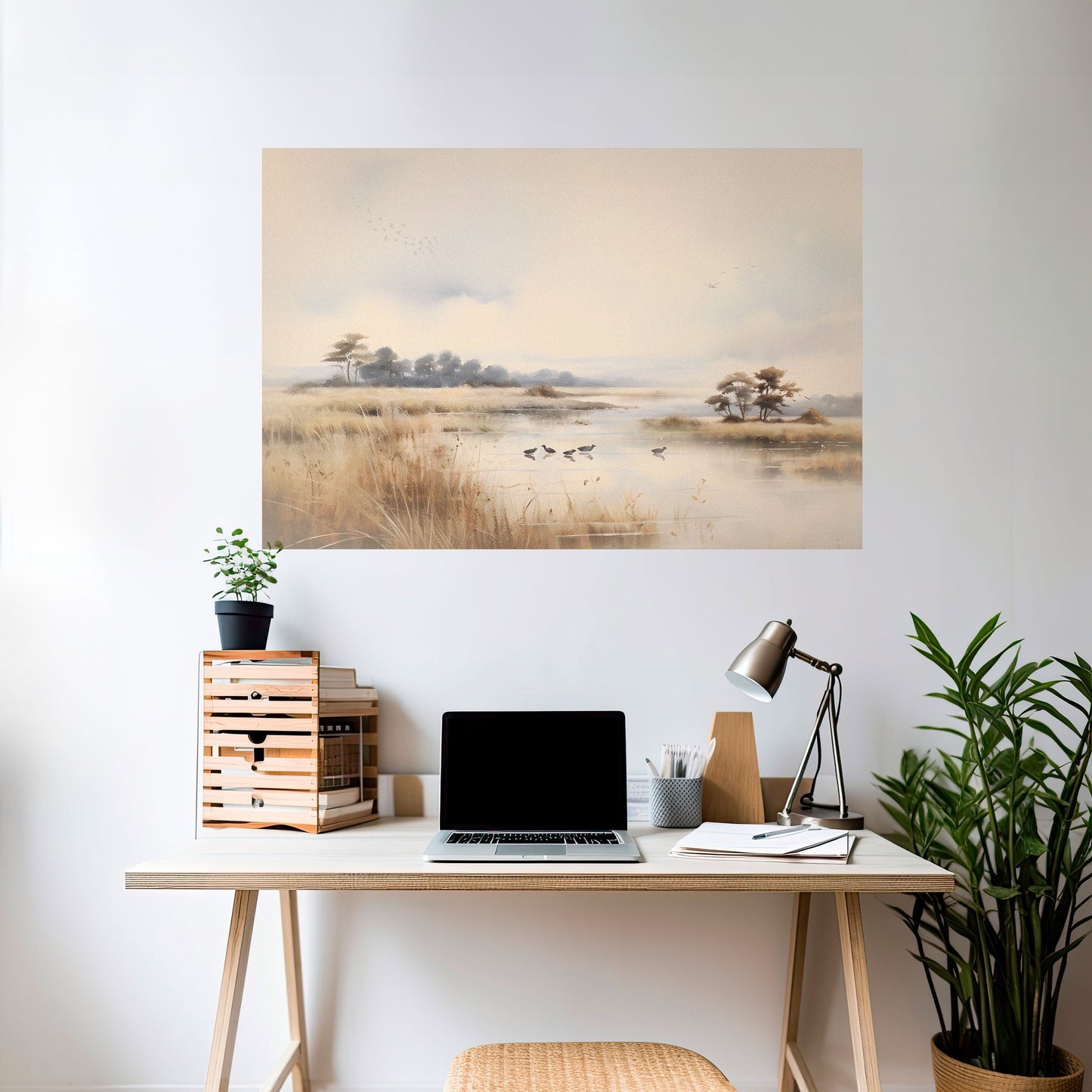 Poster orizzontale staccabile e attaccabile LAKESIDE NOSTALGY