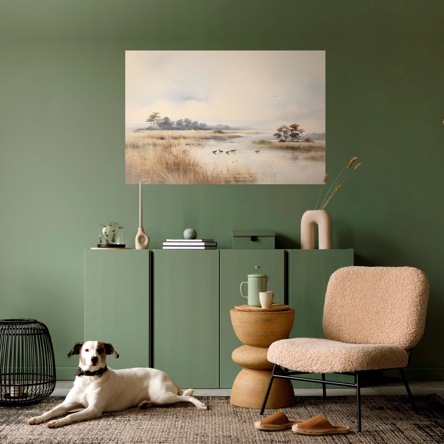 Poster orizzontale staccabile e attaccabile LAKESIDE NOSTALGY