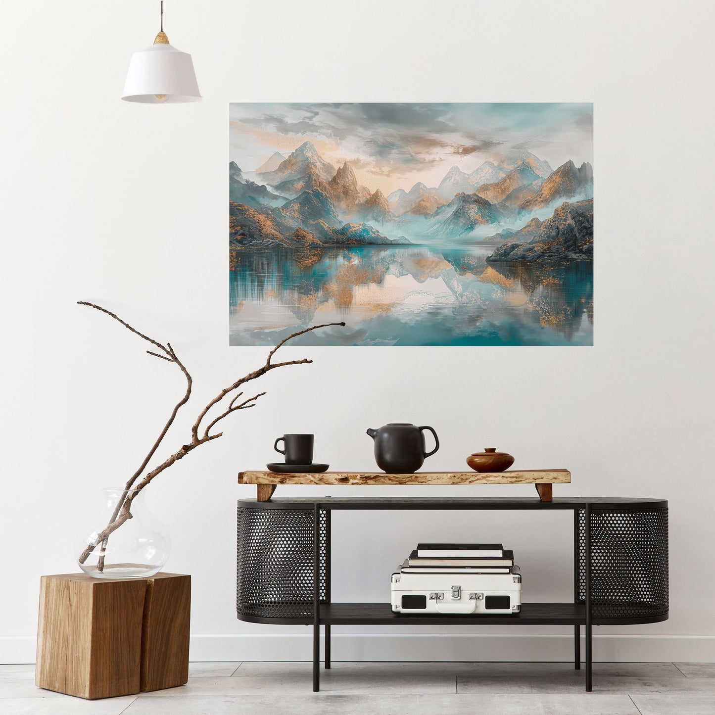 Poster orizzontale staccabile e attaccabile AZURE SUMMITS