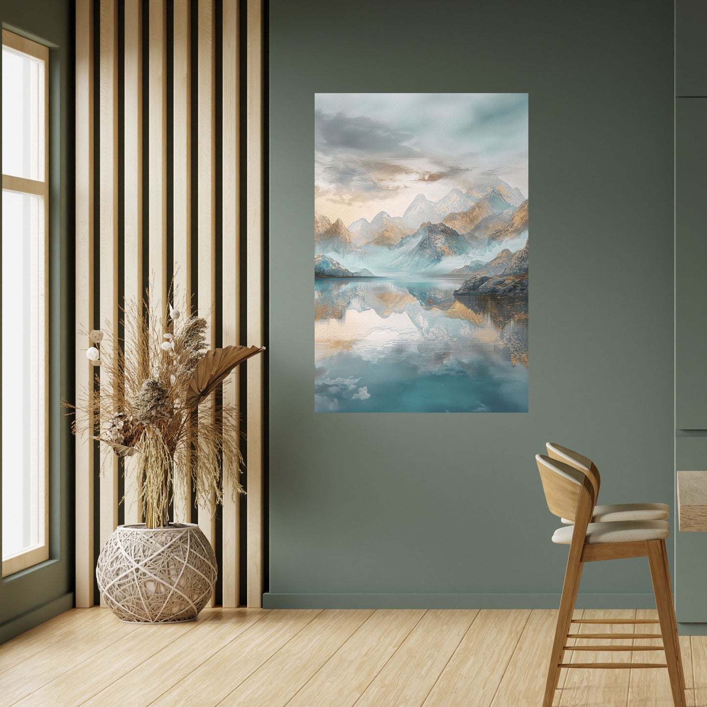 Poster verticale staccabile e attaccabile AZURE SUMMITS
