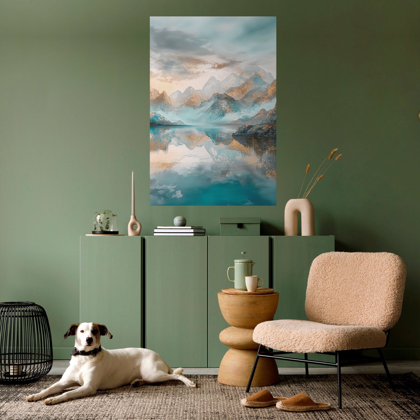 Poster verticale staccabile e attaccabile AZURE SUMMITS