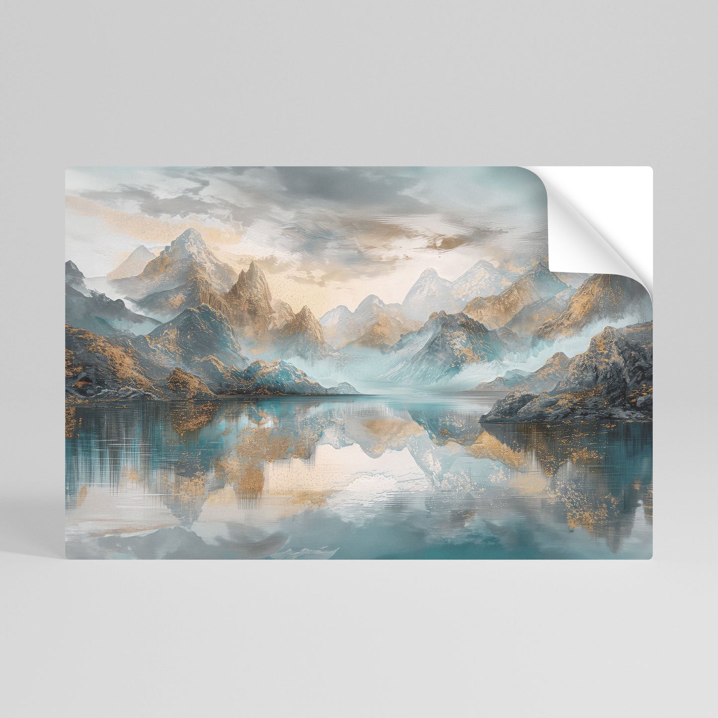 Poster orizzontale staccabile e attaccabile AZURE SUMMITS