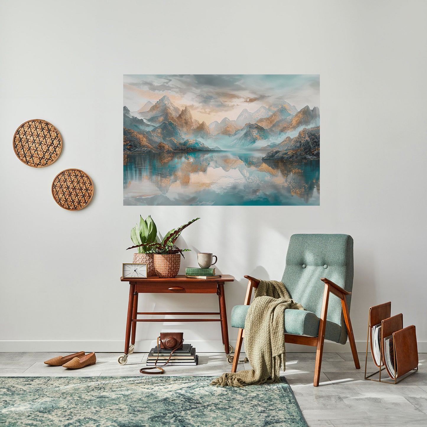 Poster orizzontale staccabile e attaccabile AZURE SUMMITS