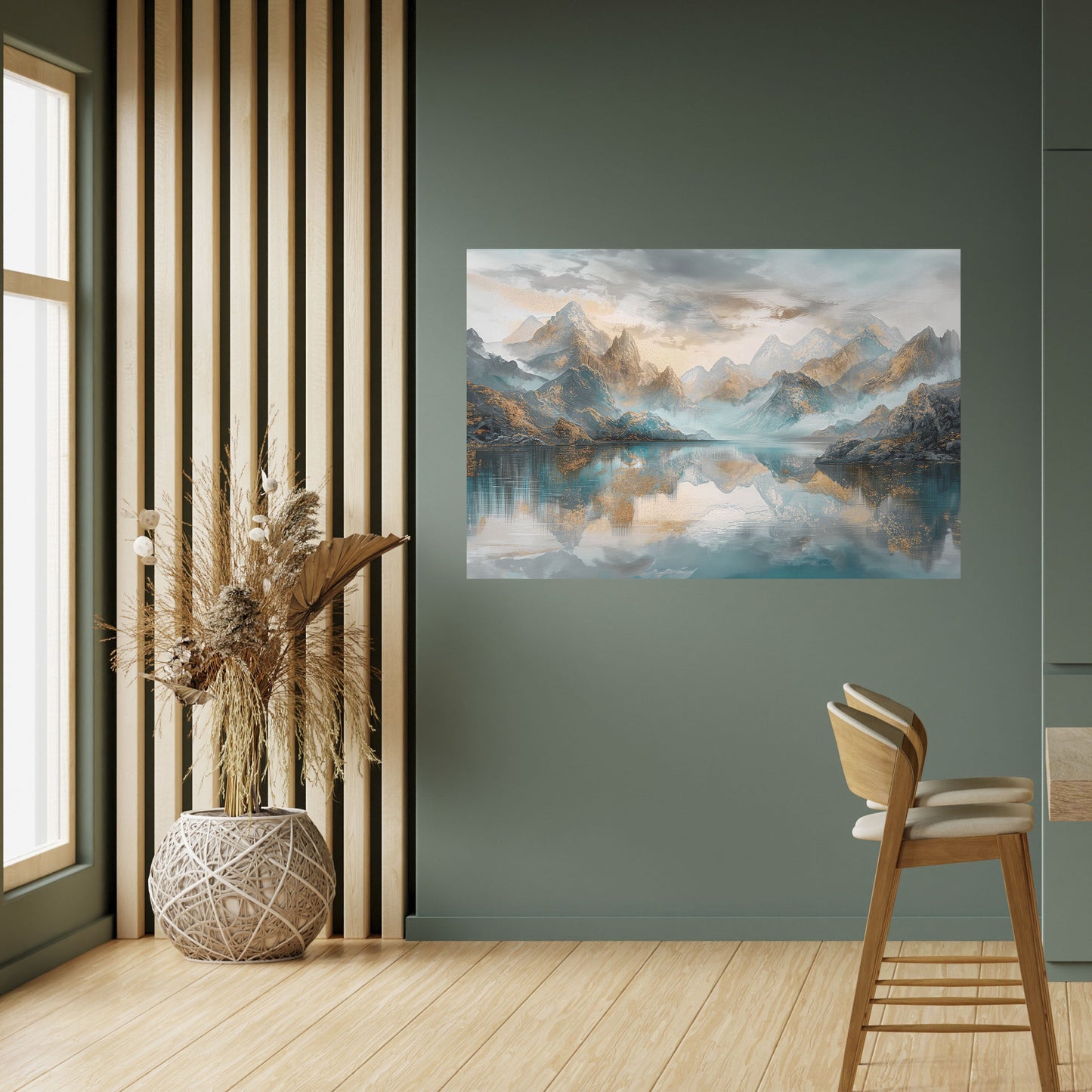 Poster orizzontale staccabile e attaccabile AZURE SUMMITS