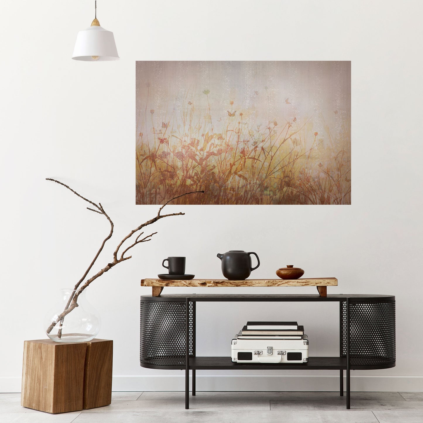 Poster orizzontale staccabile e attaccabile MEADOW BUTTERFLIES