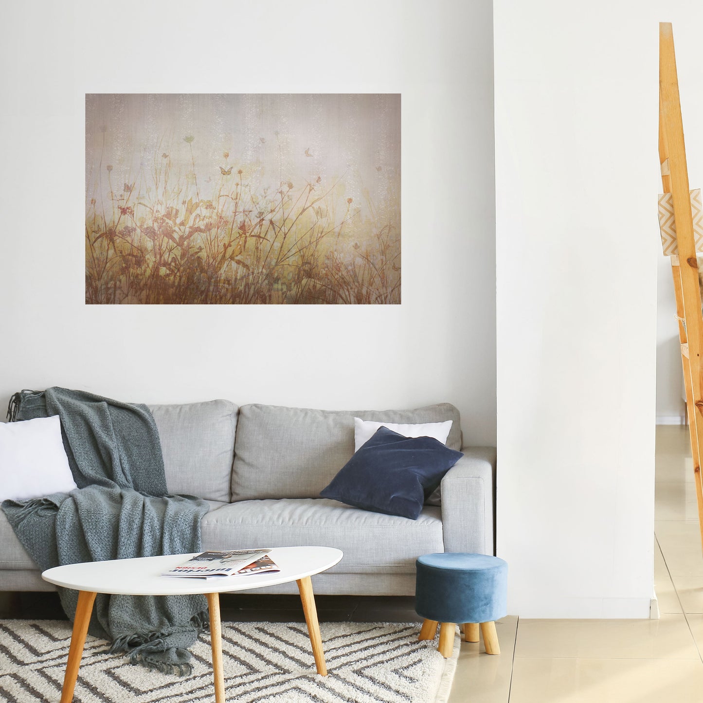 Poster orizzontale staccabile e attaccabile MEADOW BUTTERFLIES