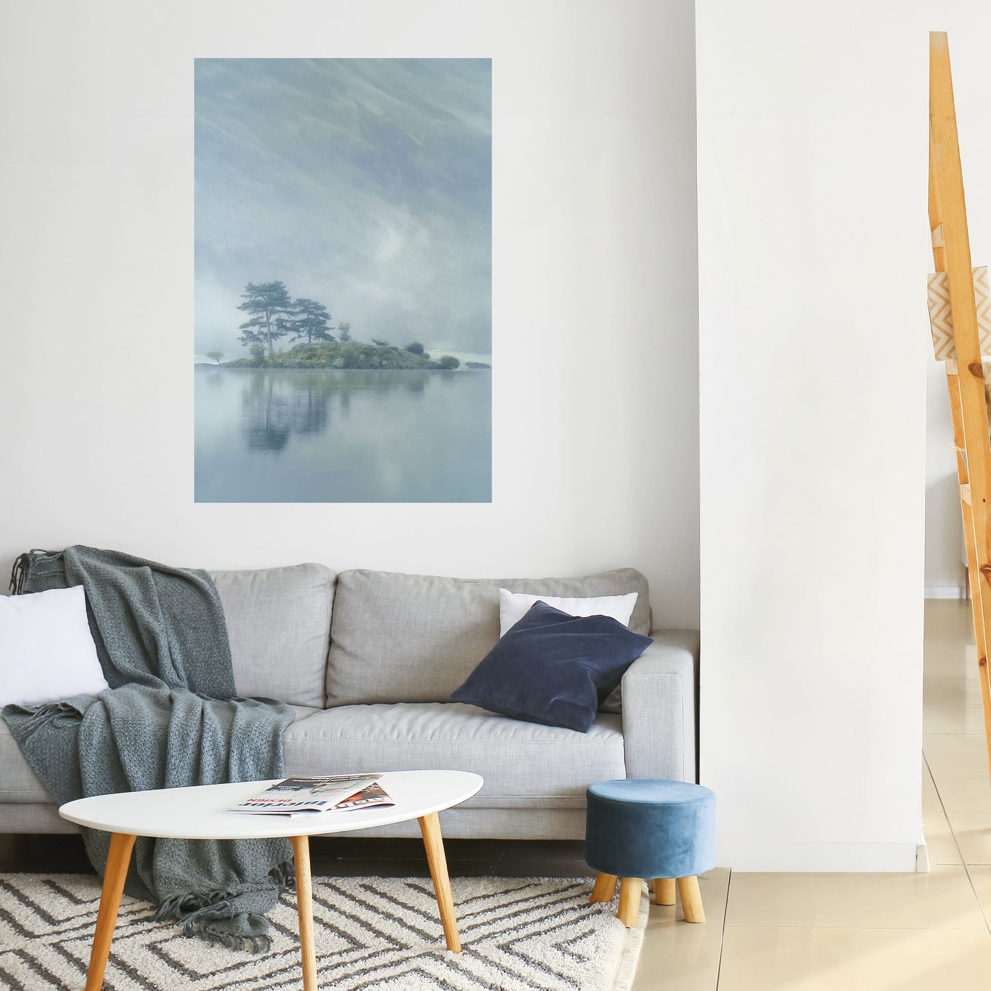 SILVER LAKE Poster verticale staccabile e attaccabile