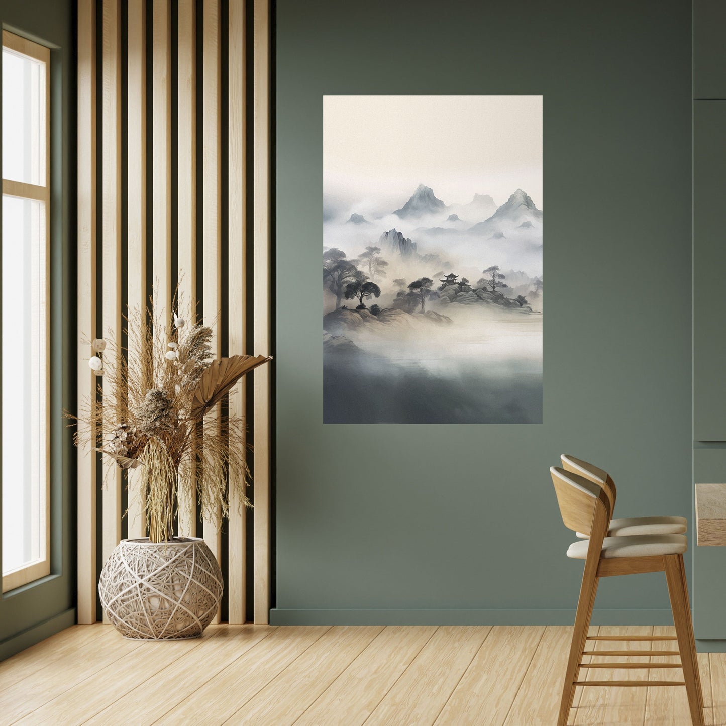Poster verticale staccabile e attaccabile di HIDDEN TEMPLE MIST