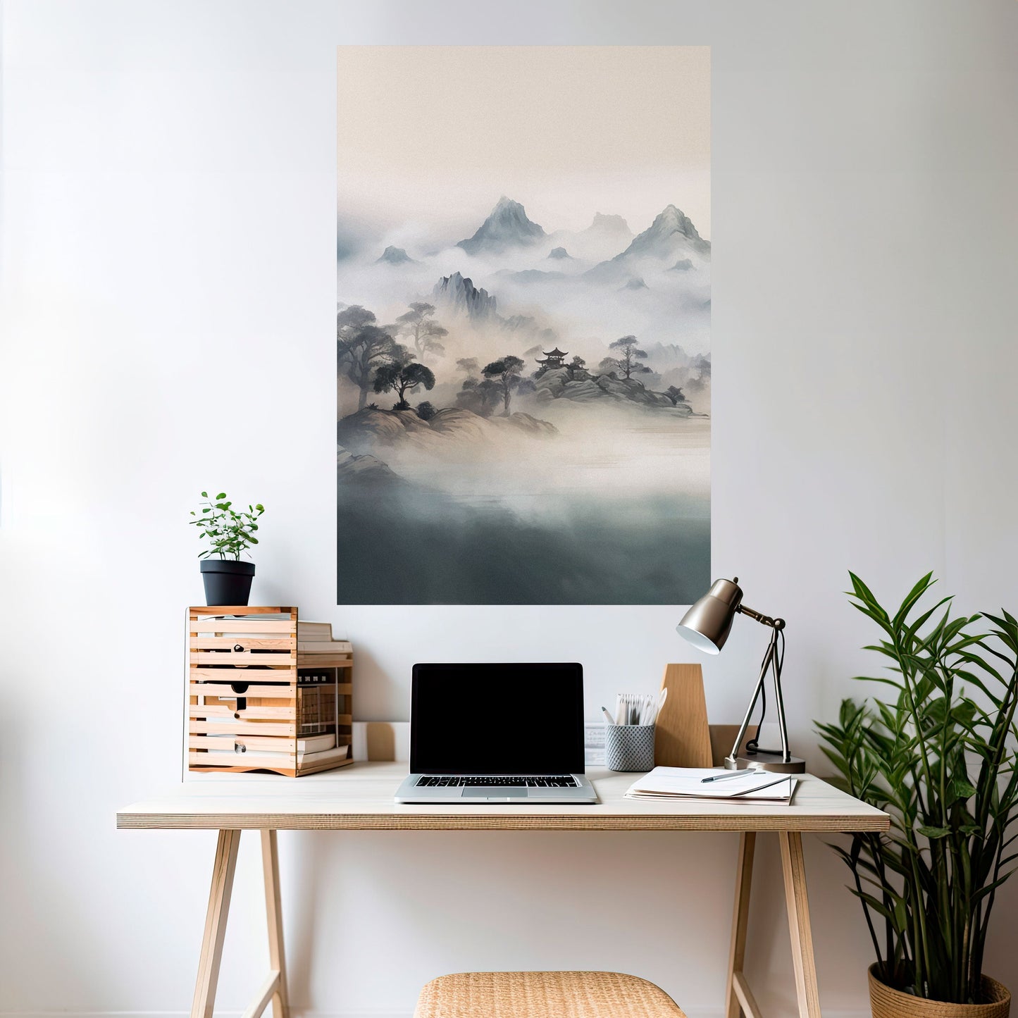 Poster verticale staccabile e attaccabile di HIDDEN TEMPLE MIST