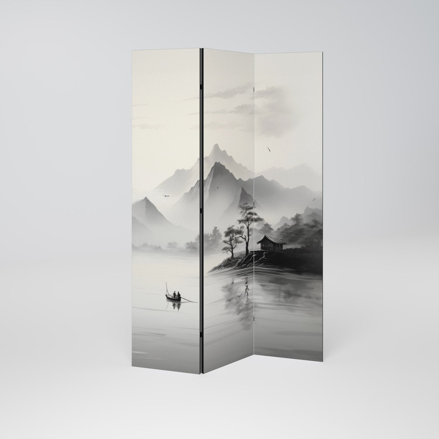 Divisorio decorativo per ambienti ASIAN VENTURE a 3 pannelli