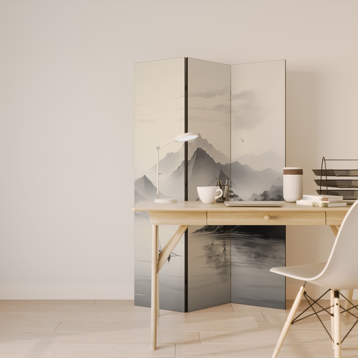 Divisorio decorativo per ambienti ASIAN VENTURE a 3 pannelli