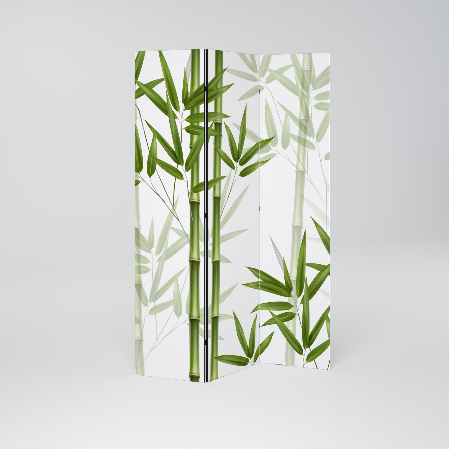 SERENE BAMBOO WHISPERS Divisorio decorativo per ambienti a 3 pannelli