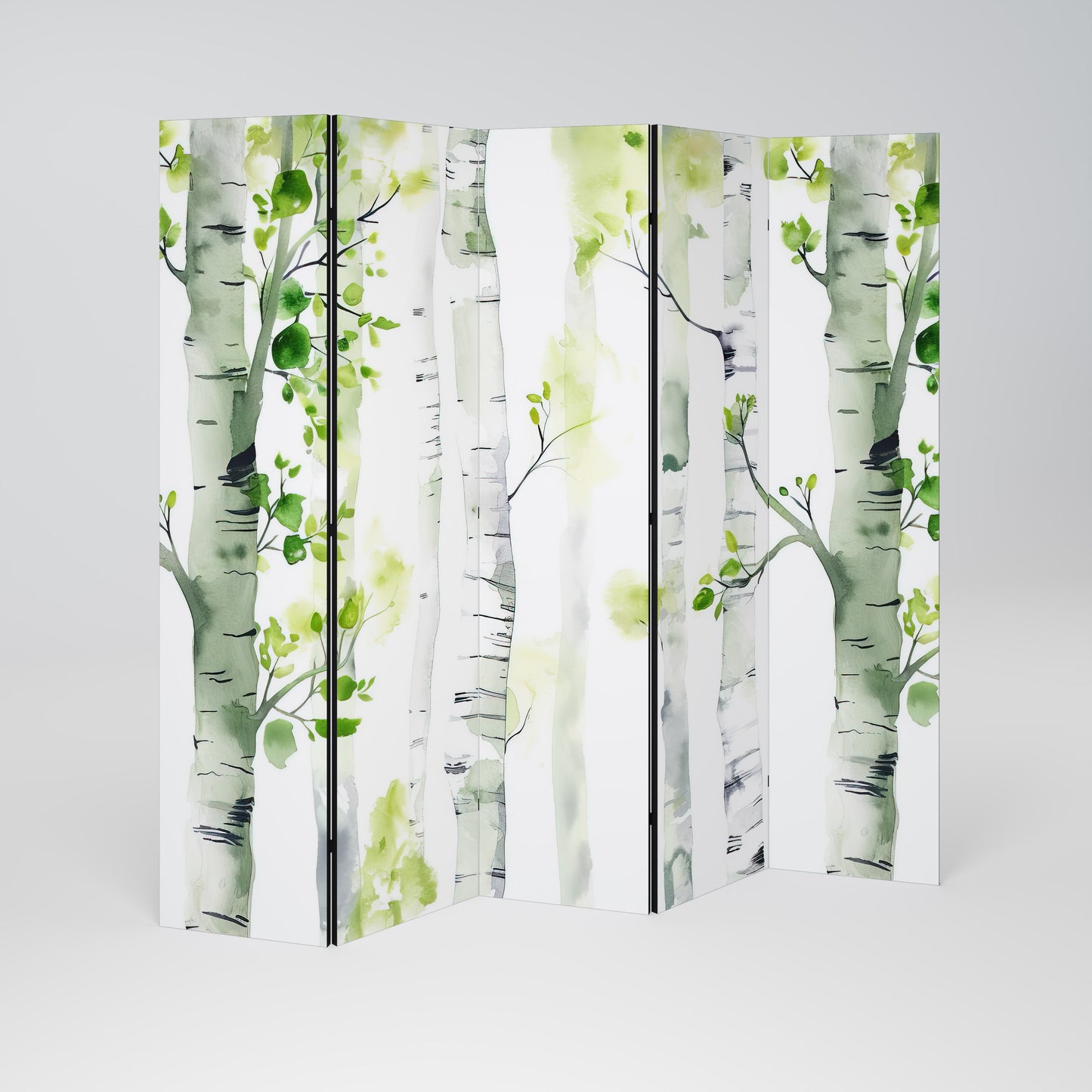 BIRCHY SOLACE Divisorio decorativo per ambienti a 5 pannelli