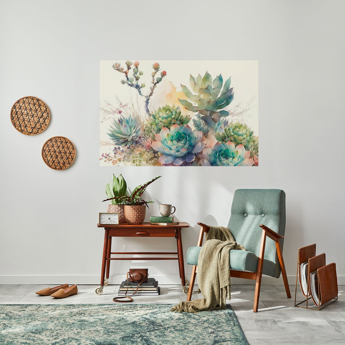 Poster orizzontale staccabile e attaccabile SECRET GARDEN