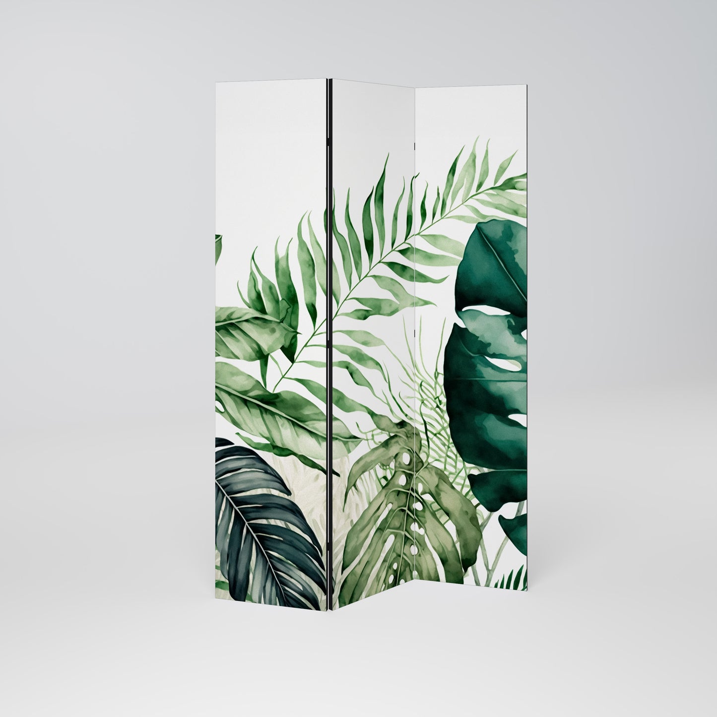 MONSTERA DREAM Divisorio decorativo per ambienti a 3 pannelli