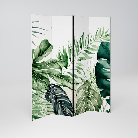 MONSTERA DREAM Divisorio decorativo per ambienti a 4 pannelli